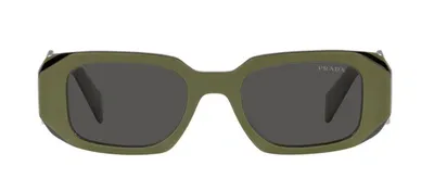 Prada Eyewear Rectangle In Grey