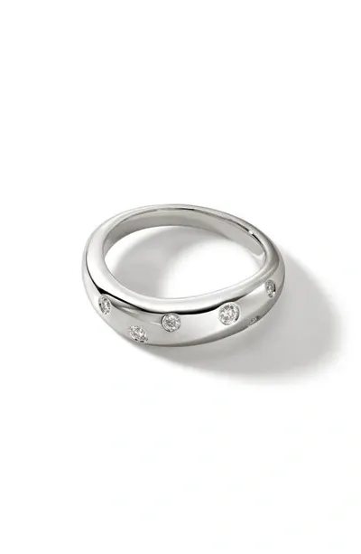 John Hardy Women's Surf Sterling Silver & Diamond Ring