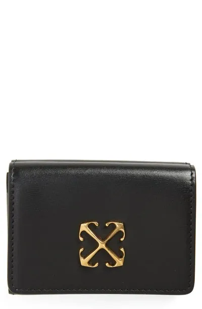 Off-white Jitney Leather Wallet In Black