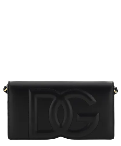 Dolce & Gabbana Logo Dg Crossbody Bag In Black