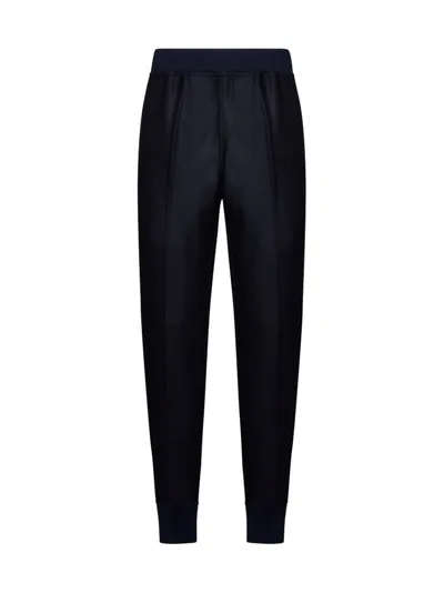 Jil Sander Elastic Waist Jogging Pants In Navy