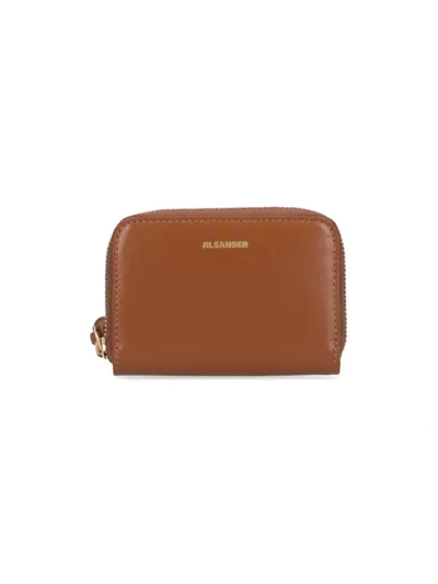 Jil Sander Logo In Brown