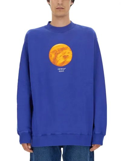 Off-white Sweatshirt With Venus Print Extra In Blue