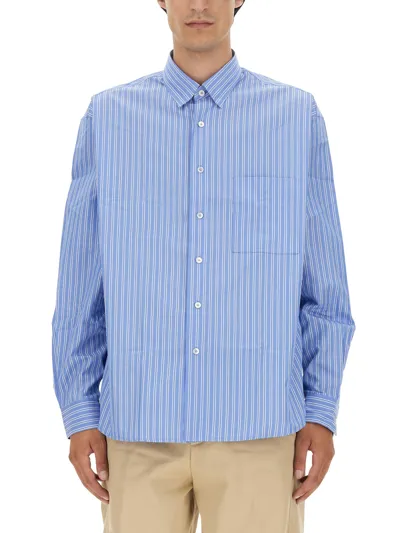 Lanvin Oversize Fit Shirt In Blue