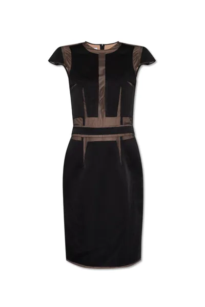 Moschino Dress With Inserts In Black