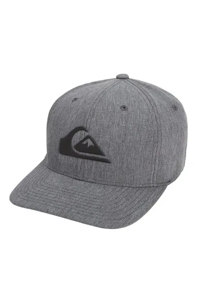 Quiksilver Amped Logo Baseball Cap In Dark Grey