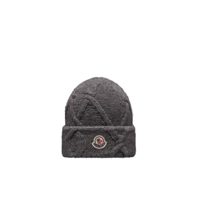 Moncler Collection Bonnet En Laine In Gray