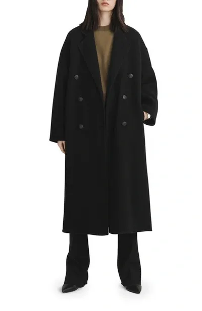 Rag & Bone Thea Italian Wool Splittable Coat In Black