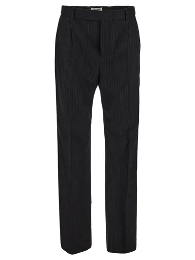 Saint Laurent Flared Pants In Black