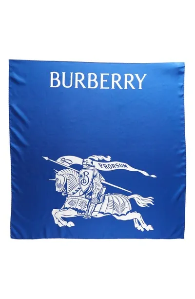 Burberry Equestrian Knight Silk Square Scarf