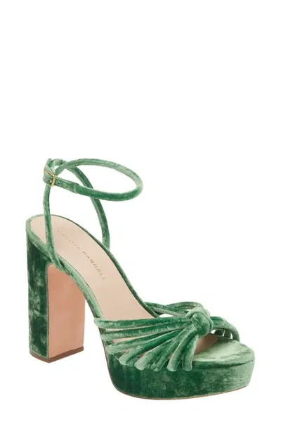 Loeffler Randall Rivka Ankle Strap Platform Sandal In Green