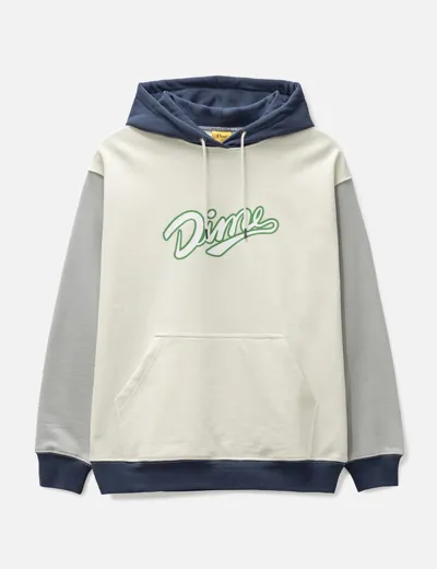 Dime Team Split Hoodie In White