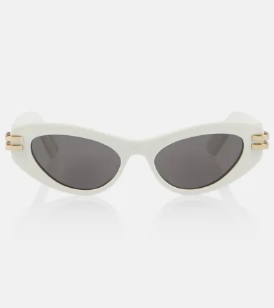 Dior C  B1u Cat-eye Sunglasses In White