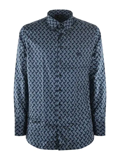 Etro Shirt In Blu Scuro