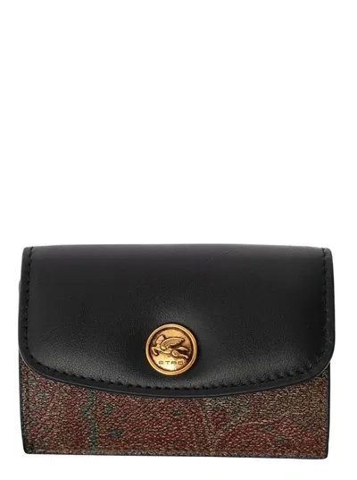 Etro Portafoglio Donna 9,5x6,5 In Black