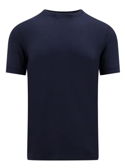 Giorgio Armani Blue Viscose T-shirt