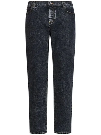 Balmain Black Cotton Jeans