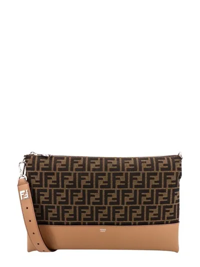 Fendi Clutch In Brown