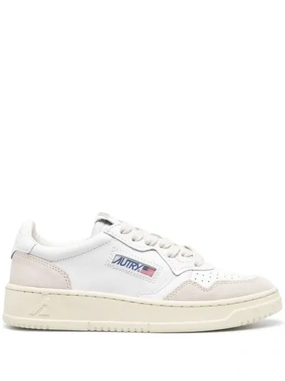 Autry White Leather Sneakers