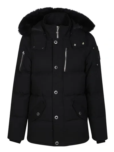 Moose Knuckles Neoshear Parka With A Down-filled Design In Black