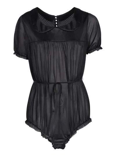 Maison Margiela Organza Body In Black