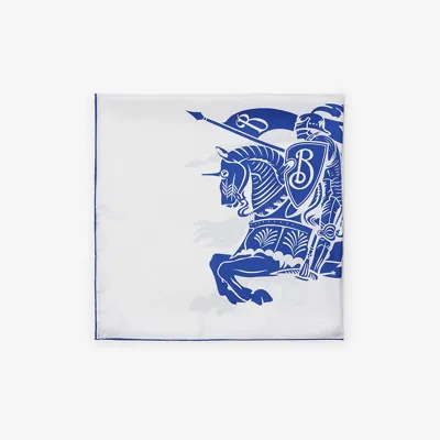 Burberry Ekd Silk Scarf In Salt