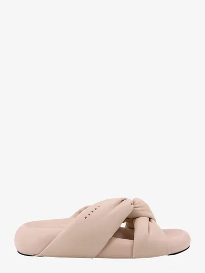 Marni Bubble Sandals In Cream