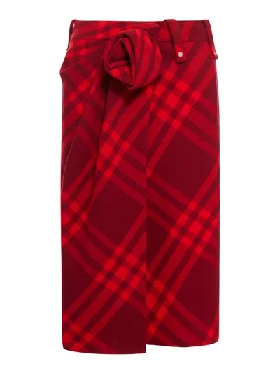 Burberry Skirt In Wool In Ripple Ip Check