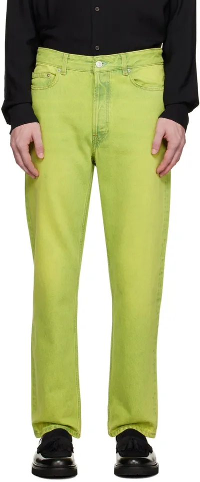 Won Hundred Green Bill Jeans In Daiquiri Green