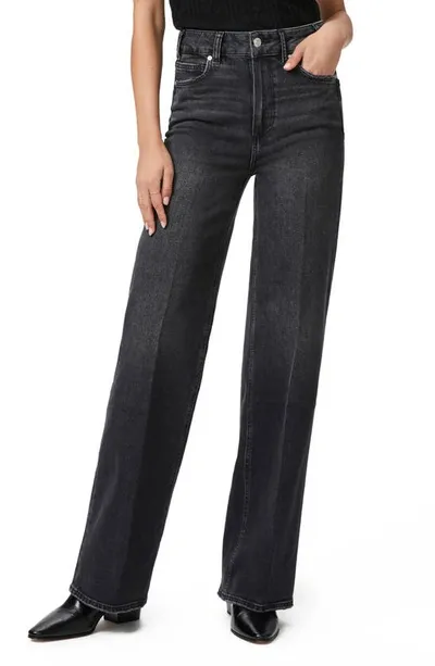 Paige Sasha High Rise Straight Jeans In Black