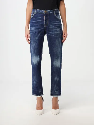 Dsquared2 Hose  Damen Farbe Denim