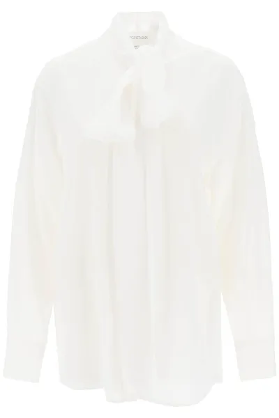 Sportmax 'vivetta' Crepe De Chine Blouse In White