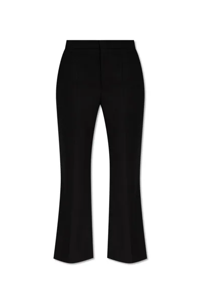 Chloé Cropped Flared Trousers In Black