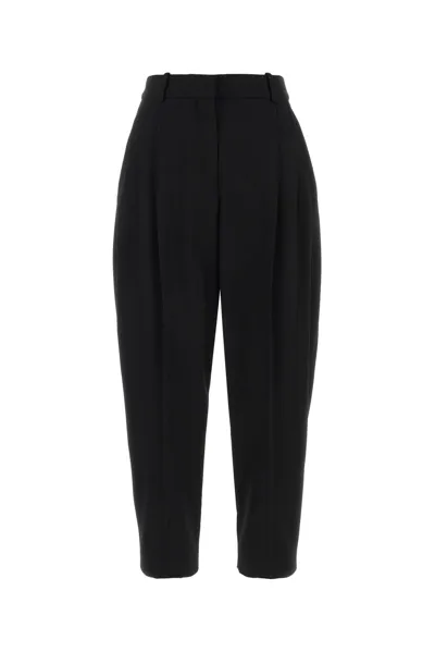 Stella Mccartney Logo Detailed Tailored Pants In Black