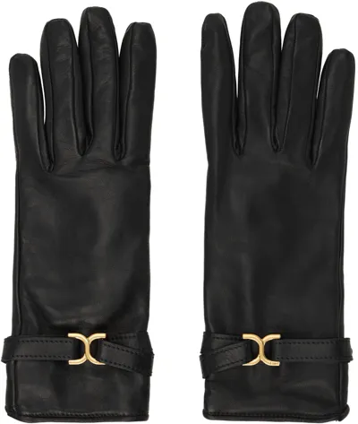 Chloé Marcie Gloves In Soft Lambskin Brown Size S 100% Lambskin