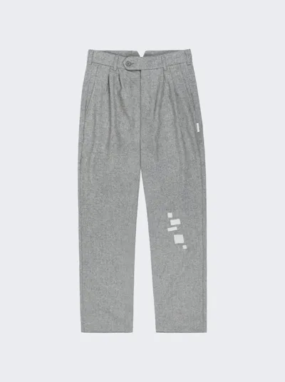 Saintwoods Gray Patch Trousers In Grey