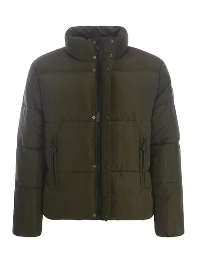 Barrow Down Jacket  Wadding Puffer In Nylon In Verde Militare