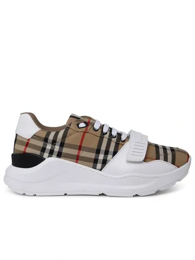 Burberry New Regis - Sneakers In Archive Beige