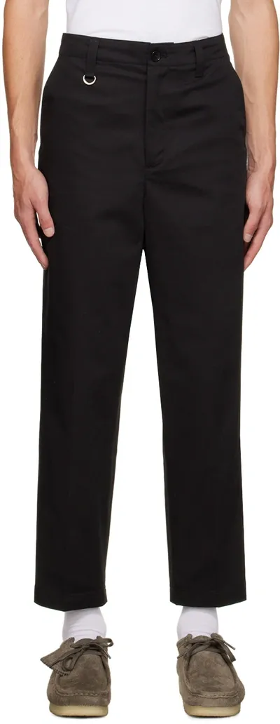 Uniform Experiment Black Side Pocket Trousers