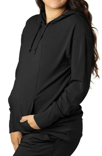 Kindred Bravely Relaxed Fit Nursing Hoodie In Black