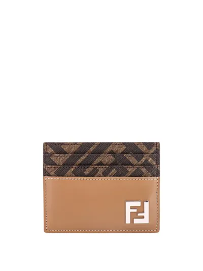 Fendi Card Holder In Cream