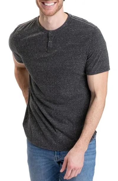 Threads 4 Thought Baseline Slub Henley In Heather Black