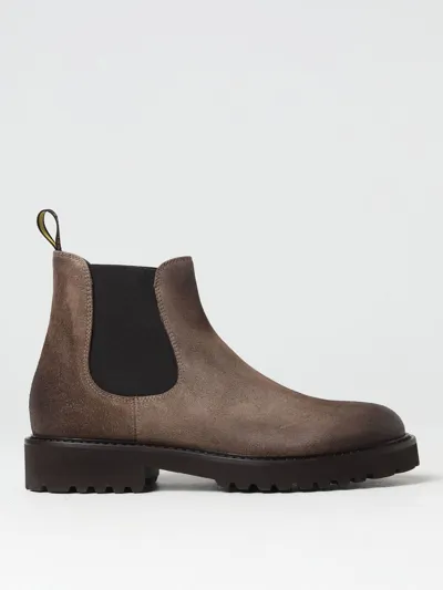 Doucal's Chelsea Ankle Boot In Leather In Dark