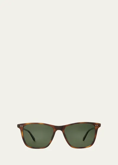 Garrett Leight Hayes Sun Spotted Brown Shell Sunglasses