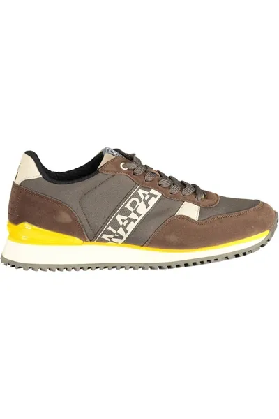 Napapijri Brown Polyester Sneaker