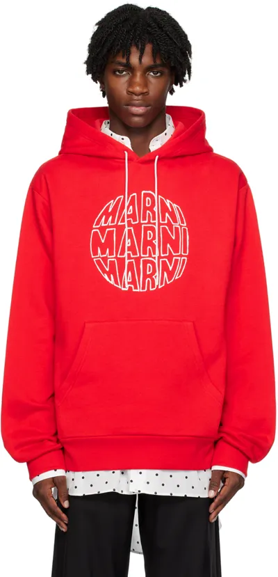 Marni Sweatshirt In Red Cotton