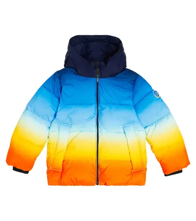 Scotch & Soda Kids' Printed Puffer Jacket In Multicoloured