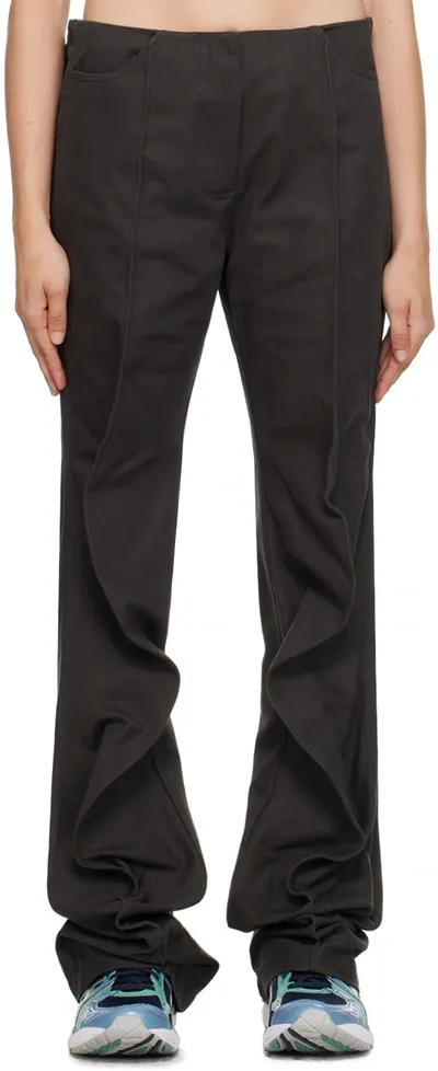 Kiko Kostadinov Gray Lindahl Trousers In Slate