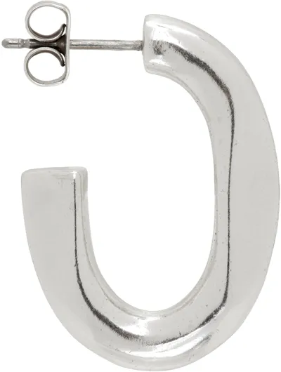 Isabel Marant Silver Hoop Single Earring In 08si Silver