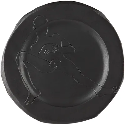 Yellow Nose Studio Ssense Exclusive Black Before The Coffee Dinner Plate